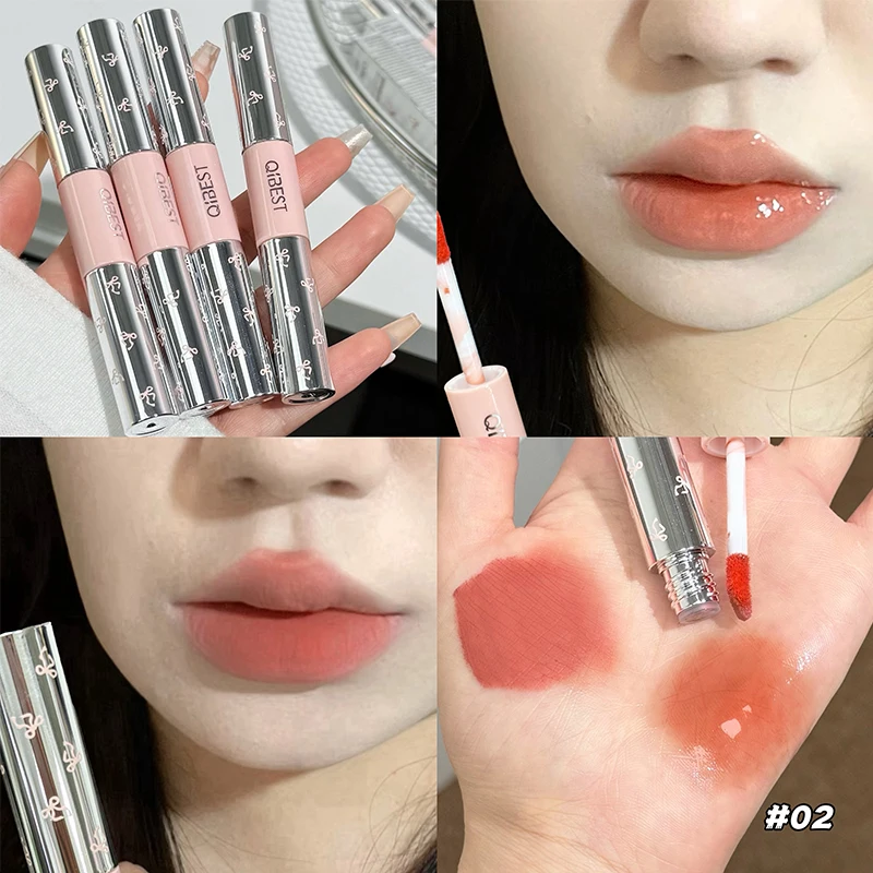 Lip Tint Korean - QIBEST Çift Uçlu Dudak Parlatıcısı Kalıcı