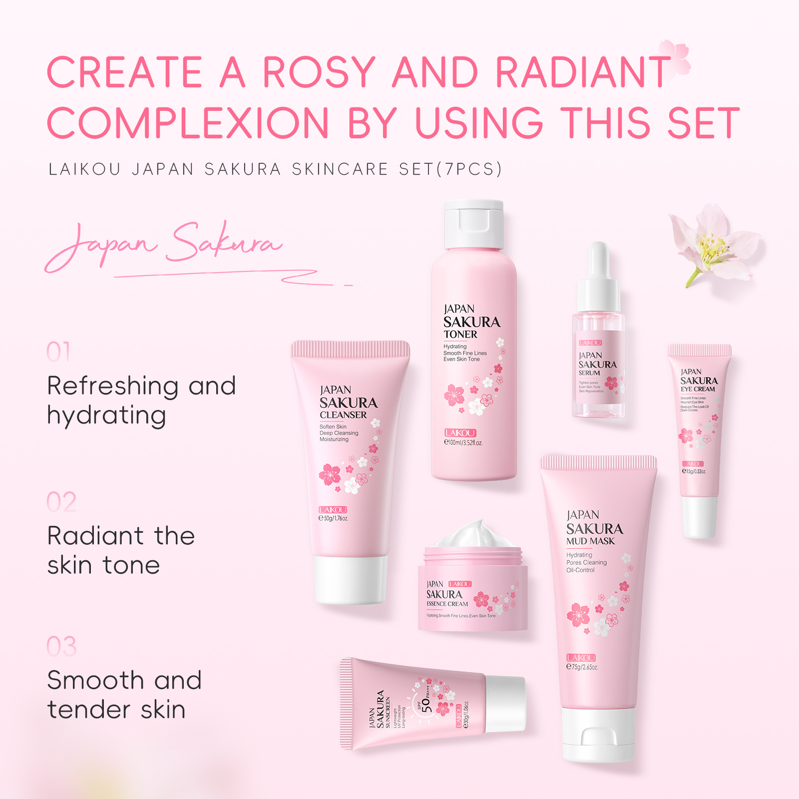 Kore Sakura Cilt Bakım Seti Ne - Korean Skincare Routine incelemesi ve fiyatı